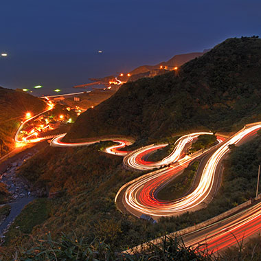 carretera con curvas
